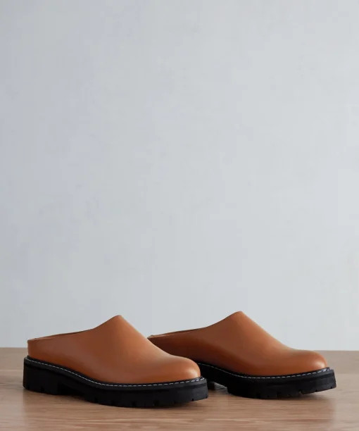 Leather Lug Mule