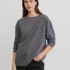 Long-Sleeve Vintage Pocket Tee