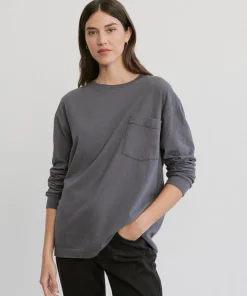 Long-Sleeve Vintage Pocket Tee