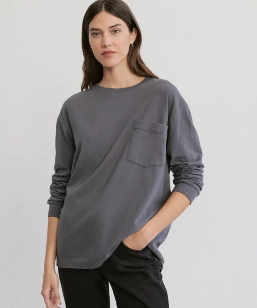 Long-Sleeve Vintage Pocket Tee