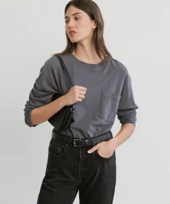 Long-Sleeve Vintage Pocket Tee