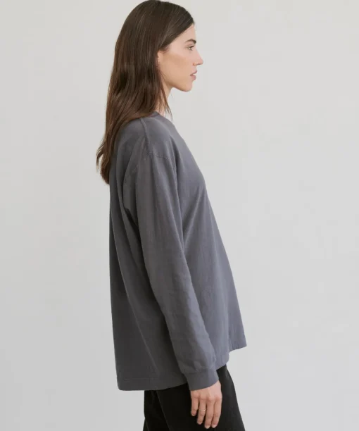 Long-Sleeve Vintage Pocket Tee