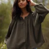 Long-Sleeve Willow Blouse