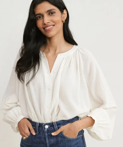 Long-Sleeve Willow Blouse