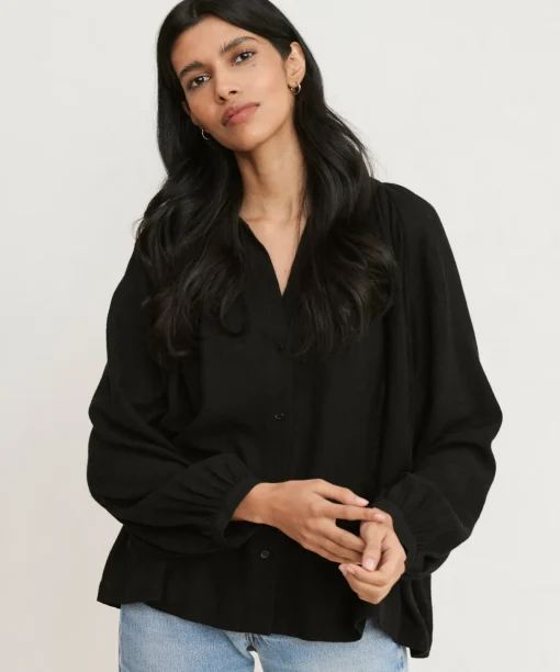 Long-Sleeve Willow Blouse