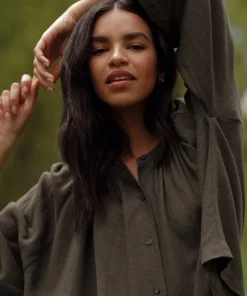Long-Sleeve Willow Blouse