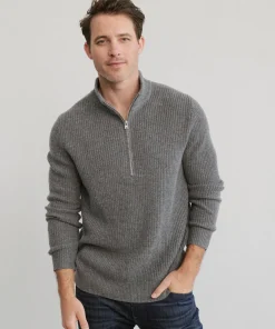 Men'S Wool Half Zip