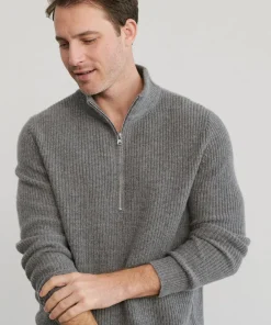 Men'S Wool Half Zip