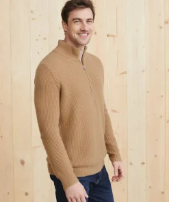 Men'S Wool Half Zip