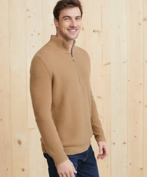 Men'S Wool Half Zip