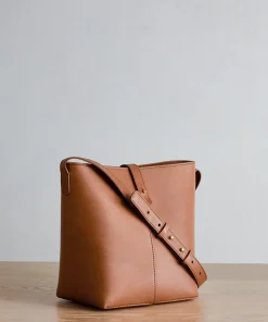 Mini Leather Bucket Bag