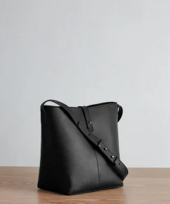 Mini Leather Bucket Bag