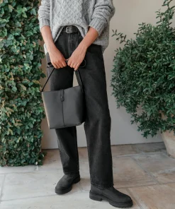 Mini Leather Bucket Bag