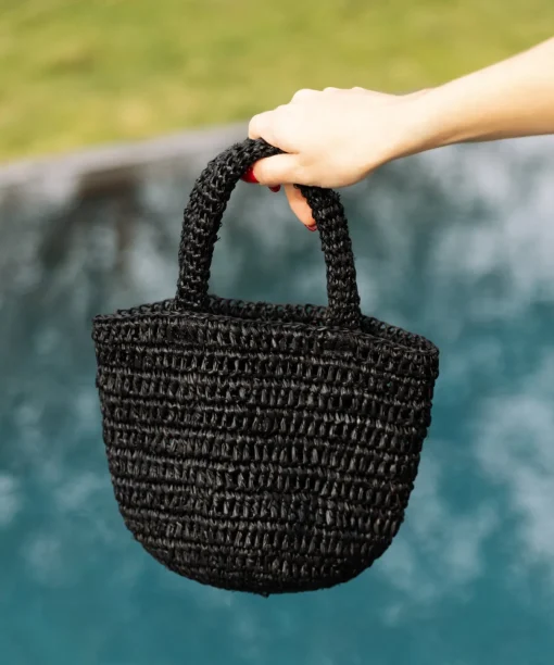 Mini Raffia Tote