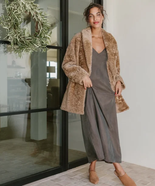 Oiled Leather Kitten Heel Mule