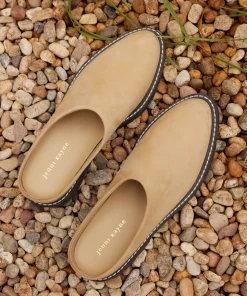 Oiled Leather Lug Sole Mule