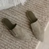 Oiled Leather Mule