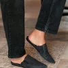 Oiled Leather Mule