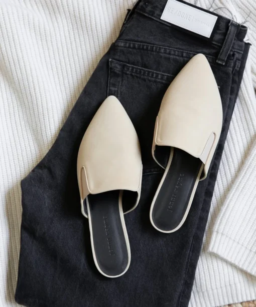 Oiled Leather Mule