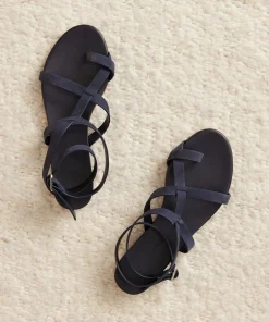 Oiled Leather Strappy Sandal