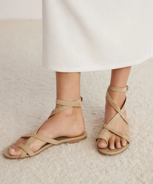 Oiled Leather Strappy Sandal