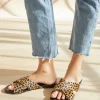 Pony Hair Crossover Sandal