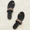 Pony Hair Strap Sandal