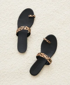 Pony Hair Strap Sandal
