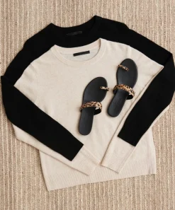 Pony Hair Strap Sandal