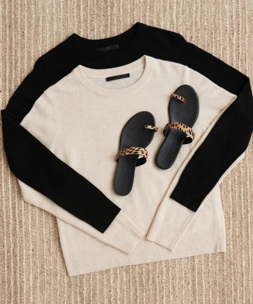 Pony Hair Strap Sandal