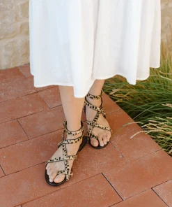 Pony Hair Strappy Sandal