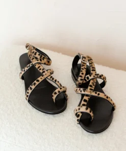 Pony Hair Strappy Sandal