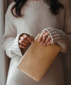 Pony Hair Zip Pouch