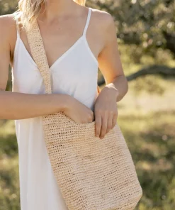 Raffia Crossbody Bag