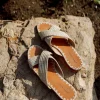 Raffia Crossover Sandal