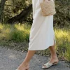 Raffia Crossover Sandal
