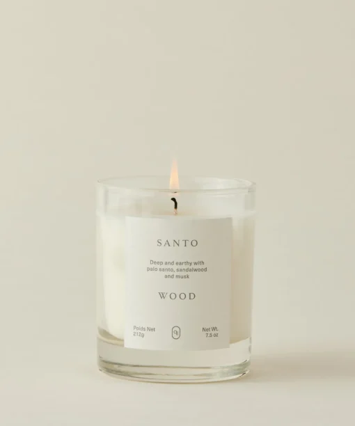 Santo Wood Candle