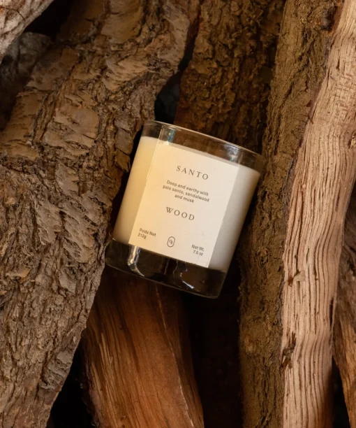 Santo Wood Candle