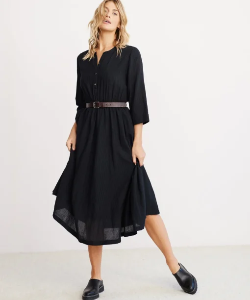 Seersucker Shirt Dress