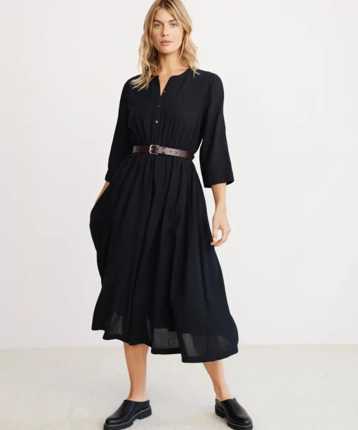 Seersucker Shirt Dress