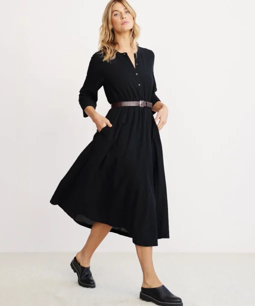 Seersucker Shirt Dress