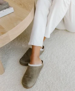 Shearling-Lined Moc Clog