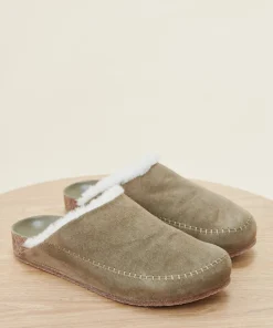 Shearling-Lined Moc Clog