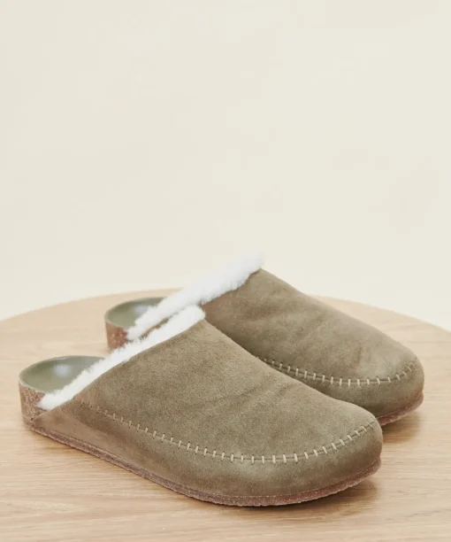 Shearling-Lined Moc Clog