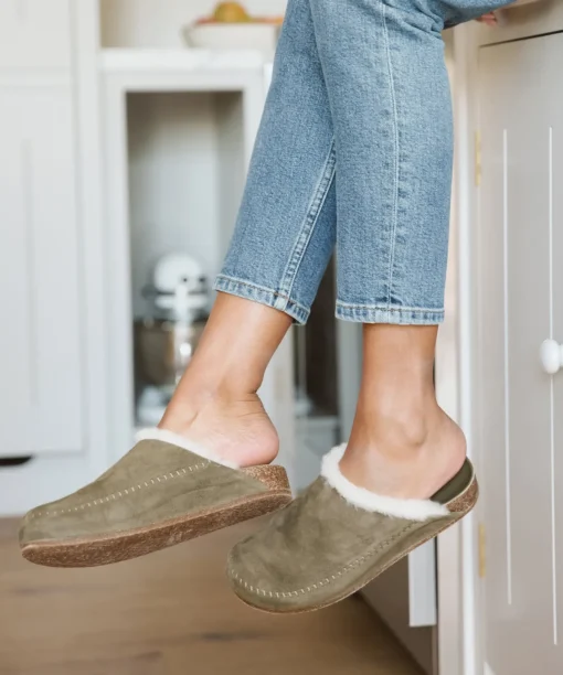 Shearling-Lined Moc Clog