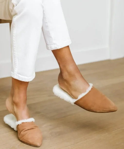Shearling-Lined Mule