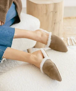 Shearling-Lined Mule