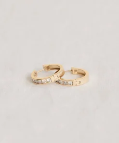 Stevie Grey Diamond Hoops
