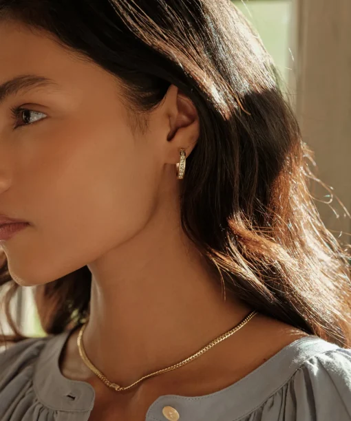 Stevie Grey Diamond Hoops