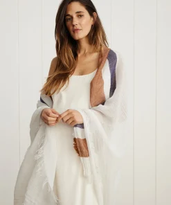 Striped Linen Shawl